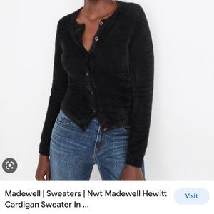 Madewell Hewitt Black Cardigan